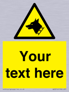 Custom Warning: Guard dog